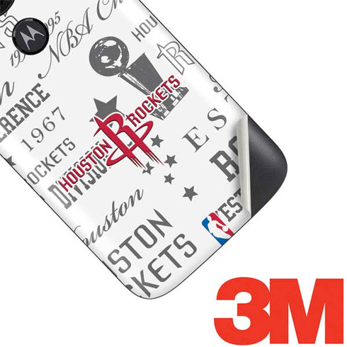 NBA Houston Rockets Historic Blast Moto E5 Play Skin